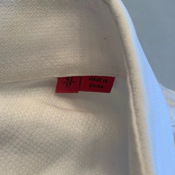 Hugo Boss Mens white dress shirt size 43/17 slim  fit - Picture 9 of 14